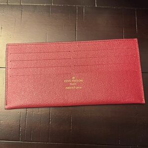 LV red card holder insert